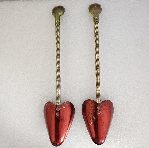 Vtg Pedor Women's Shoe Tree Form Stretcher Metal Red - Picture 3 of 13